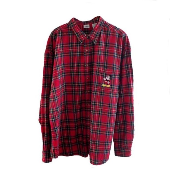 mickey mouse flannel shirt